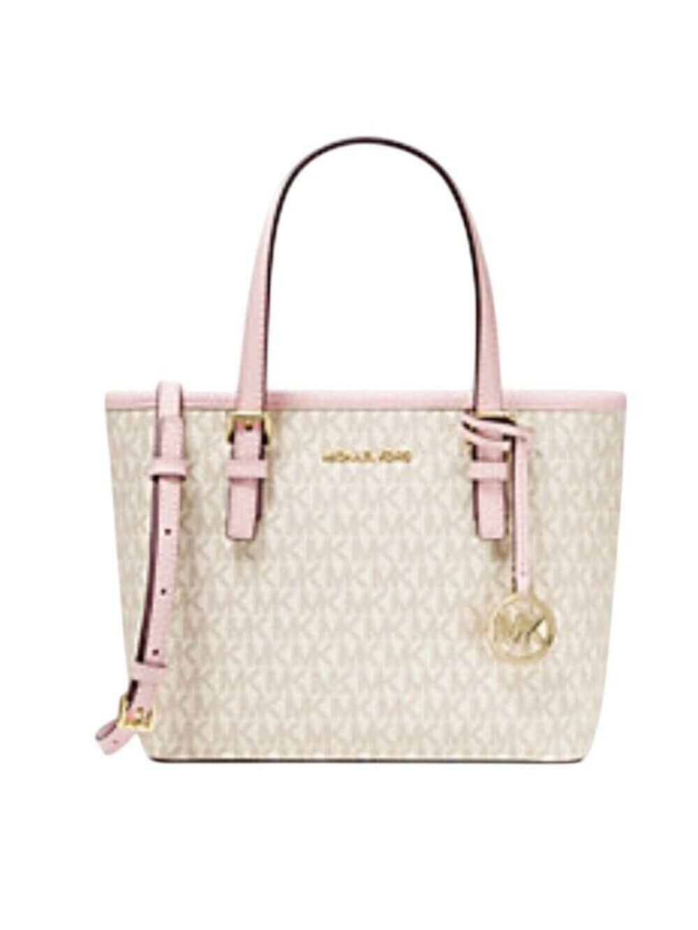 Michael Kors Jet Set Travel Extra Small Logo Tote Powder Blush